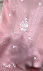Load image into Gallery viewer, Women's Lakhnavi Handcrafted Cotton Chikankari Unstitched Kurti Fabric - HONC0318764