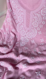 将图像加载到图库查看器中, Women's Lakhnavi Handcrafted Modal Cotton Chikankari Suit Material - HONC0275941