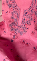 Load image into Gallery viewer, Women's Lakhnavi Handcrafted Unstitched Cotton Chikankari Suit Material - HONC0321792