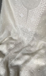 Load image into Gallery viewer, Women's Lakhnavi Handcrafted Mul Chanderi Unstitched Kurta And Dupatta Set- HONC0306994