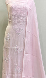 将图像加载到图库查看器中, Titlee Women's Lakhnavi Handcrafted Mul Chanderi Kurta And Dupatta Set- HONC0212273