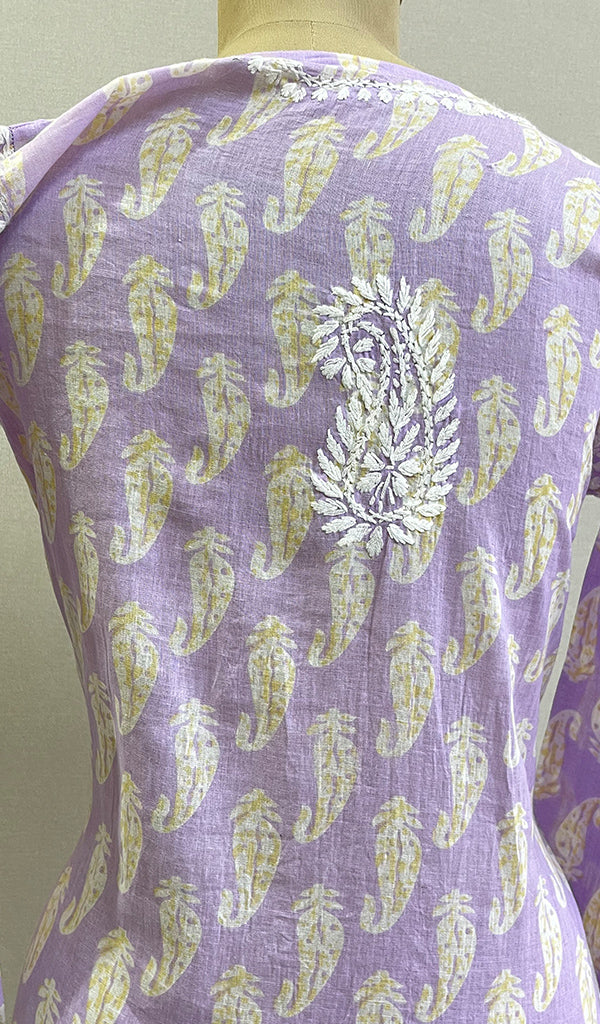 Sona Women's Lucknowi Handcrafted Cotton Chikankari Kurti - HONC0203595