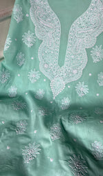 将图像加载到图库查看器中, Aashi Women's Lakhnavi Handcrafted Cotton Chikankari Suit Material - HONC0285036