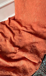 将图像加载到图库查看器中, Women's Lakhnavi Handcrafted Viscose Georgette Chikankari Full Suit Material - HONC0299912