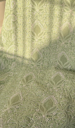 Load image into Gallery viewer, Alayna Women's Lakhnavi Handcrafted Unstitched Cotton Chikankari Suit Material - HONC0294569