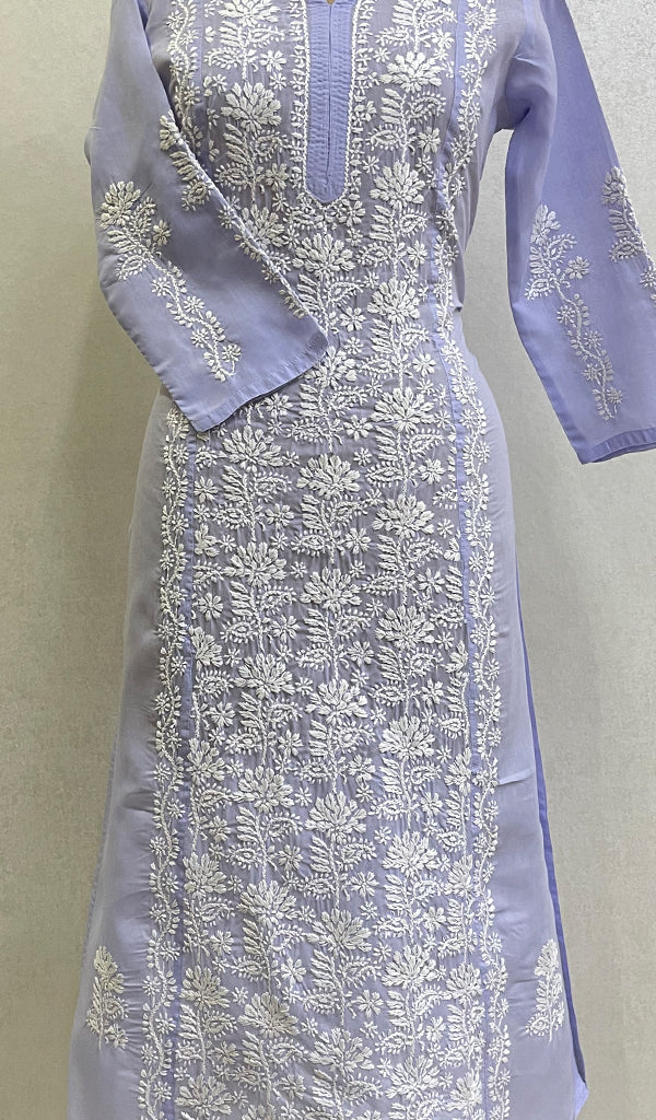 Naira Women's Lucknowi Handcrafted Cotton Chikankari Kurti - HONC0144495