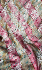 Load image into Gallery viewer, Women's Lakhnavi Handcrafted Cotton Chikankari Kurta And Kurta Dupatta Set - HONC0312682