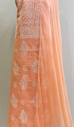 将图像加载到图库查看器中, Women's Lakhnavi Handcrafted Cotton Chikankari Suit Material- HONC0152423