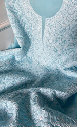 将图像加载到图库查看器中, Women's Lakhnavi Handcrafted Unstitched Cotton Chikankari Suit Material - HONC0320311