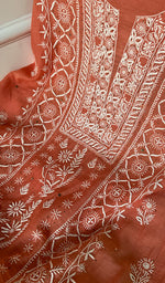 将图像加载到图库查看器中, Women's Lakhnavi Handcrafted Mul Chanderi Kurta And Dupatta Set - HONC0199241