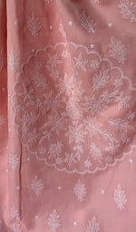 Load image into Gallery viewer, Fairoz Women's Lakhnavi Handcrafted Cotton Chikankari Saree - HONC0232520