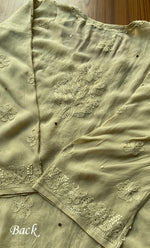 Load image into Gallery viewer, Yusra Women's Lakhnavi Handcrafted Viscose Georgette Chikankari Kurti - HONC0282703