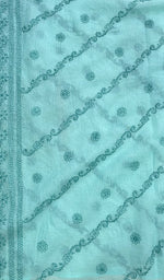 Load image into Gallery viewer, Women's Lucknowi Handcrafted Kota Cotton Chikankari Dupatta - HONC0120284