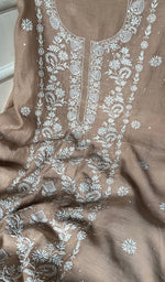 将图像加载到图库查看器中, Women's Lakhnavi Handcrafted Mul Chanderi Kurta And Dupatta Set - HONC0289000