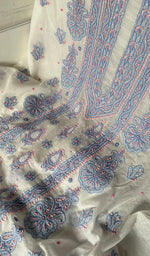 将图像加载到图库查看器中, Women's Lakhnavi Handcrafted Mul Chanderi Unstitched Kurta And Dupatta Set - HONC0365506