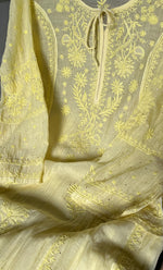 将图像加载到图库查看器中, Women's Lakhnavi Handcrafted Mul Chanderi Semi - Stitched Anarkali And Dupatta Set - HONC0282399