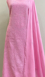 将图像加载到图库查看器中, Women's Lakhnavi Handcrafted Cotton Chikankari Suit Material - HONC0146080