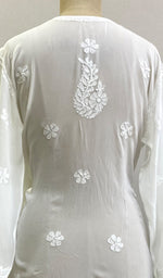 Load image into Gallery viewer, Women's Lucknowi Handcrafted Viscose Georgette Chikankari Top - HONC0199690