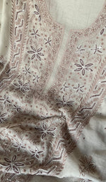 Load image into Gallery viewer, Women's Lakhnavi Handcrafted Mul Chanderi Kurta And Dupatta Set - HONC0292192