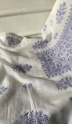 将图像加载到图库查看器中, Women's Lakhnavi Handcrafted Mul Chanderi Unstitched Kurta And Dupatta Set - HONC0314668