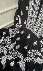 Load image into Gallery viewer, Arisha Women's Lucknowi Handcrafted Modal Cotton Chikankari Unstitched Suit Material - HONC0275938
