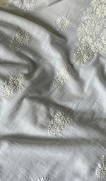 将图像加载到图库查看器中, Women's Lakhnavi Handcrafted Cotton Unstitched Kurta And Dupatta Set - HONC0242200