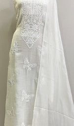 Load image into Gallery viewer, Women's Lakhnavi Handcrafted Mul Chanderi Kurta And Dupatta Set- HONC0200976