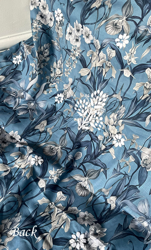 Women's Lakhnavi Handcrafted Cotton Chikankari Unstitched Kurti Fabric - HONC0315337