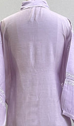 将图像加载到图库查看器中, Fiza  Women's Lakhnavi Handcrafted Chanderi Silk Semi- Stitched Chikankari Top - HONC0195225