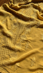 将图像加载到图库查看器中, Umnaaz Women's Lakhnavi Handcrafted Viscose Georgette Chikankari Kurti- HONC0301078