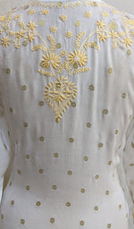 将图像加载到图库查看器中, Women's Lucknowi Handcrafted Pure Chiffon Chikankari Kurti - NC0901