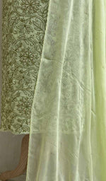 Load image into Gallery viewer, Women's Lucknowi Handcrafted Cotton Chikankari Suit Material- NC074649