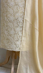 Load image into Gallery viewer, Women's Lakhnavi Handcrafted Cotton Chikankari Suit Material- HONC05694