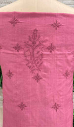 Load image into Gallery viewer, Lucknowi Handcrafted Munga Silk Chikankari Unstitched Men's Kurta Fabric - HONC018442