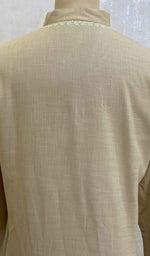 Load image into Gallery viewer, Men's Lucknowi Handcrafted Cotton Chikankari Kurta - HONC021660