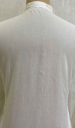 Load image into Gallery viewer, Men's Lucknowi Handcrafted Cotton Chikankari Kurta - HONC021628