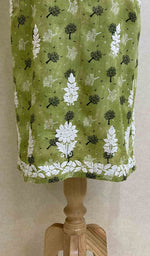 将图像加载到图库查看器中, Maiwish Women's Lakhnavi Handcrafted Printed Cotton Chikankari Kurti - HONC028347