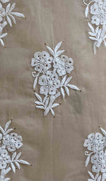 Load image into Gallery viewer, Women's Lakhnavi Handcrafted White Organza Chikankari Kurti - HONC029496