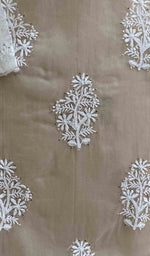 Load image into Gallery viewer, Women's Lakhnavi Handcrafted White Organza Chikankari Kurti - HONC029498