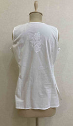 将图像加载到图库查看器中, Women's Lucknowi Handcrafted Cotton Chikankari Top - HONC030218