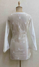 Load image into Gallery viewer, Women's Lucknowi Handcrafted Kota Chanderi Chikankari Top - HONC044115