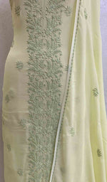 Load image into Gallery viewer, Women's Lakhnavi Handcrafted Viscose Georgette Chikankari Kurta And Dupatta Set - HONC042708