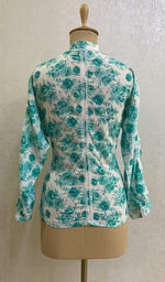 Load image into Gallery viewer, Women's Lakhnavi Handcrafted Fox-Georgette Chikankari Top - HONC056099