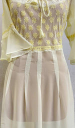 Load image into Gallery viewer, Georgette Chikankari Anarkali Dress