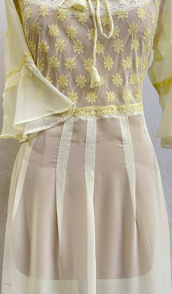 Georgette Chikankari Anarkali Dress