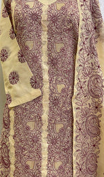 Load image into Gallery viewer, Women's Lakhnavi Handcrafted Cotton Chikankari Stitched Full Suit - HONC077792