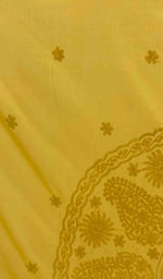 Load image into Gallery viewer, Lakhnavi Handcrafted Cotton Chikankari Table Cover -
