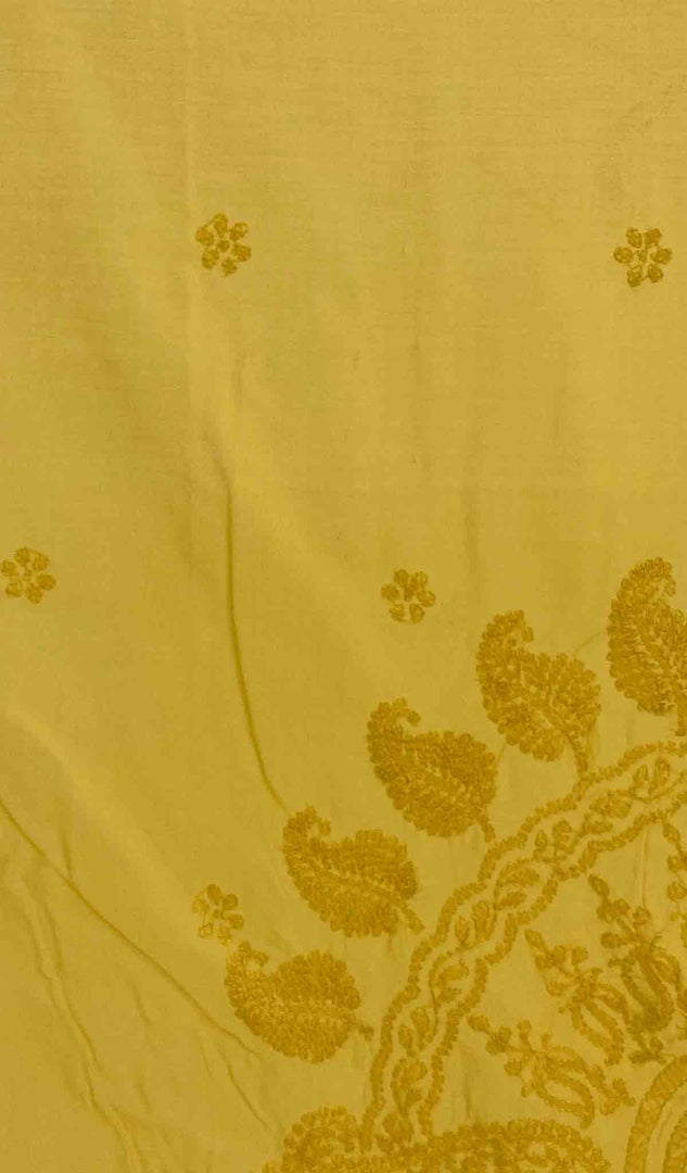 Lakhnavi Handcrafted Cotton Chikankari Table Cover - HONC041230