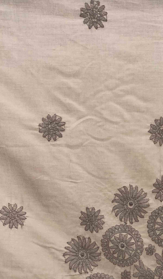 Lakhnavi Handcrafted Cotton Chikankari Table Cover - HONC041267