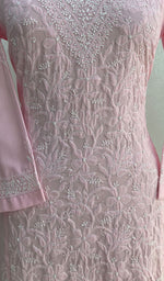 Load image into Gallery viewer, Women's Lucknowi Handcrafted Cotton Chikankari Kurti - HONC098102